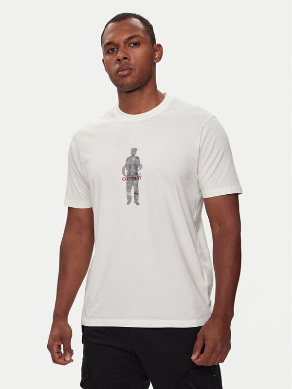 C.P. Company C.P. Company T-shirt 17CMTS164A006586W Bijela Regular Fit