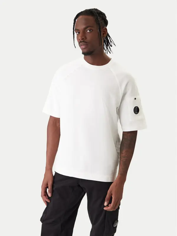 C.P. Company C.P. Company T-shirt 20CMSS034A002246G Écru Regular Fit
