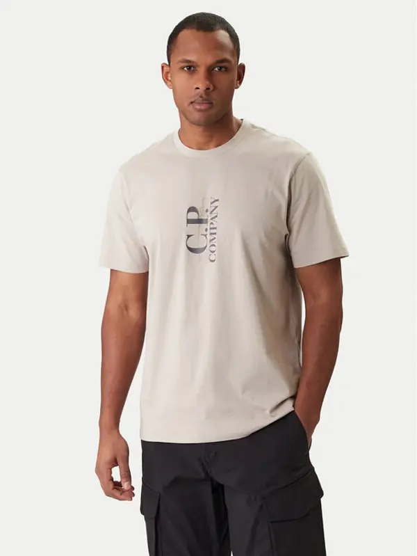C.P. Company C.P. Company T-shirt 20CMTS084A005100W Bež Regular Fit