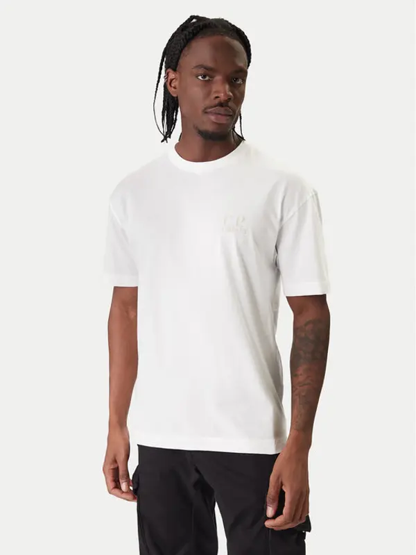 C.P. Company C.P. Company T-shirt 20CMTS086A005100W Écru Regular Fit