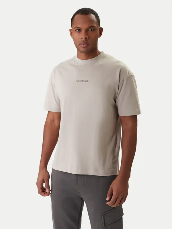 C.P. Company C.P. Company T-shirt 20CMTS087A005100W Bež Regular Fit