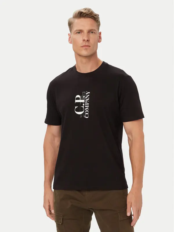 C.P. Company C.P. Company T-shirt 21CMTS134A005100W Crna Regular Fit