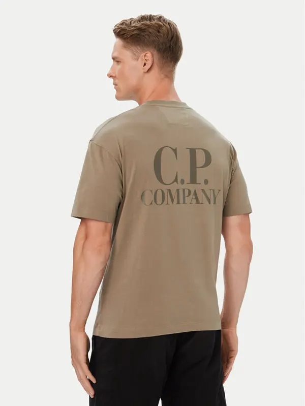 C.P. Company C.P. Company T-shirt 21CMTS135A005100W Bež Regular Fit