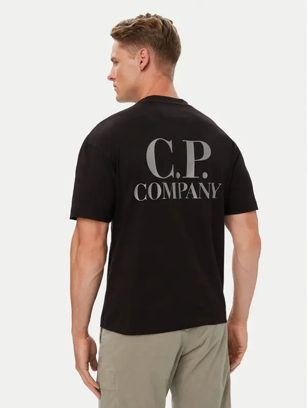 C.P. Company C.P. Company T-shirt 21CMTS135A005100W Crna Regular Fit