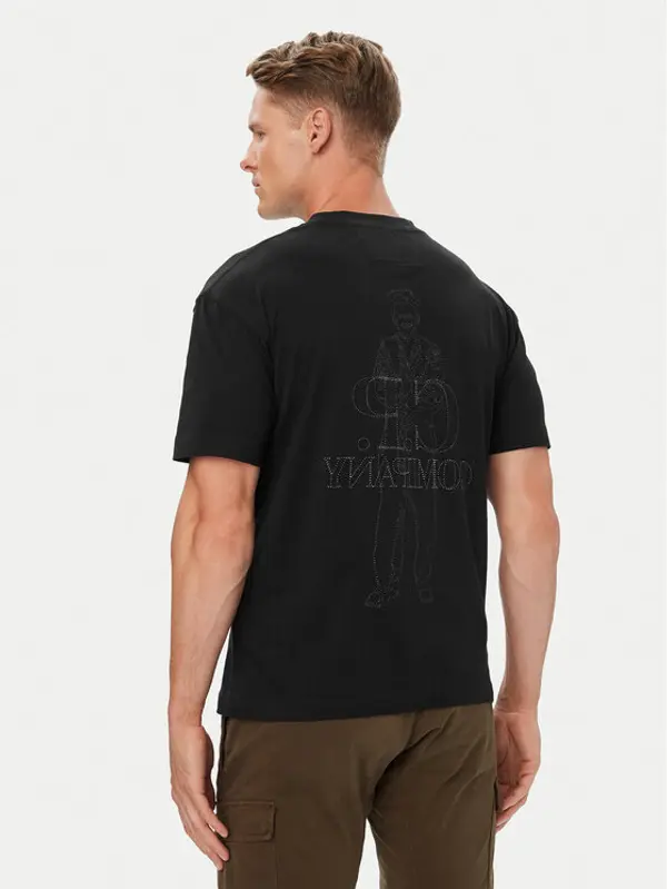 C.P. Company C.P. Company T-shirt 21CMTS166A005100W Crna Regular Fit