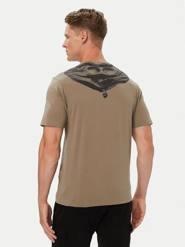 C.P. Company C.P. Company T-shirt 21CMTS725A005100W Bež Regular Fit