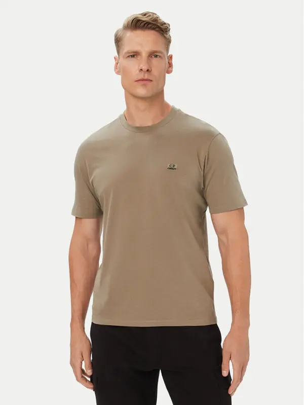 C.P. Company C.P. Company T-shirt 21CMTS726A005100W Bež Regular Fit