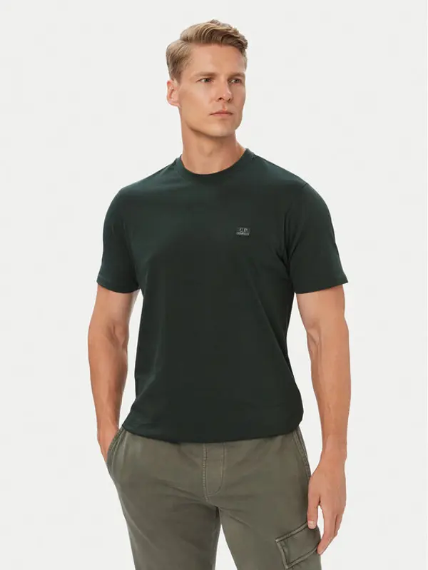 C.P. Company C.P. Company T-shirt 21CMTS726A005100W Zelena Regular Fit