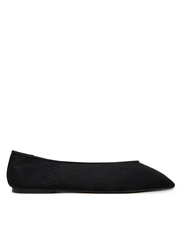 Calvin Klein Calvin Klein Balerinke Square Ballerina Aop Mesh HW0HW02937 Crna