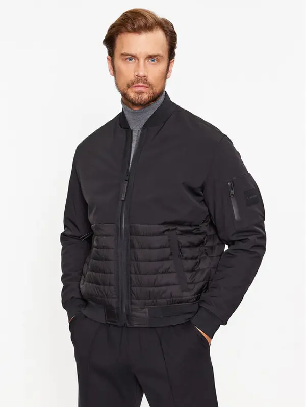 Calvin Klein Calvin Klein Bomber K10K111802 Crna Regular Fit