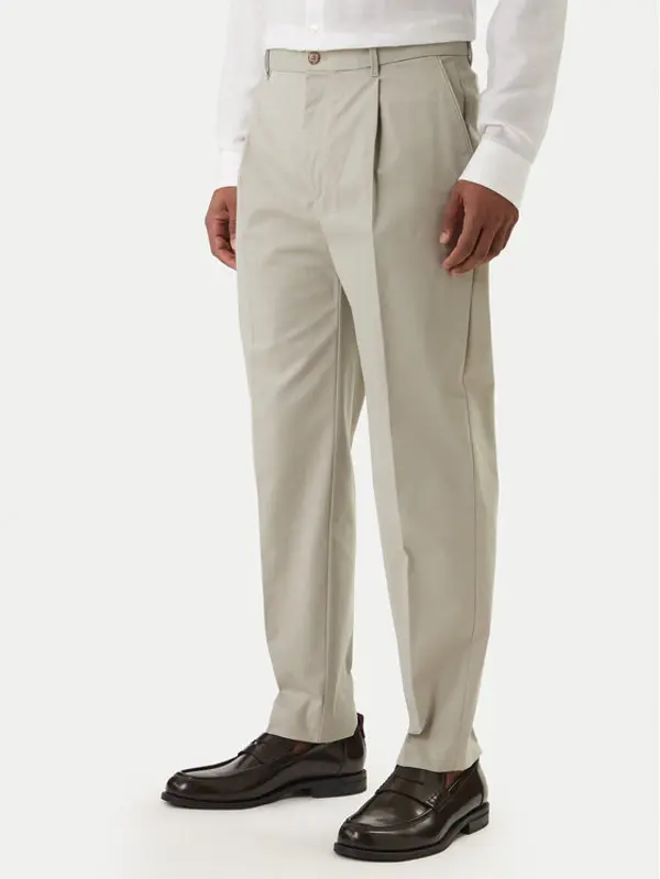 Calvin Klein Calvin Klein Chino LV04LE612G Bež Tapered Fit