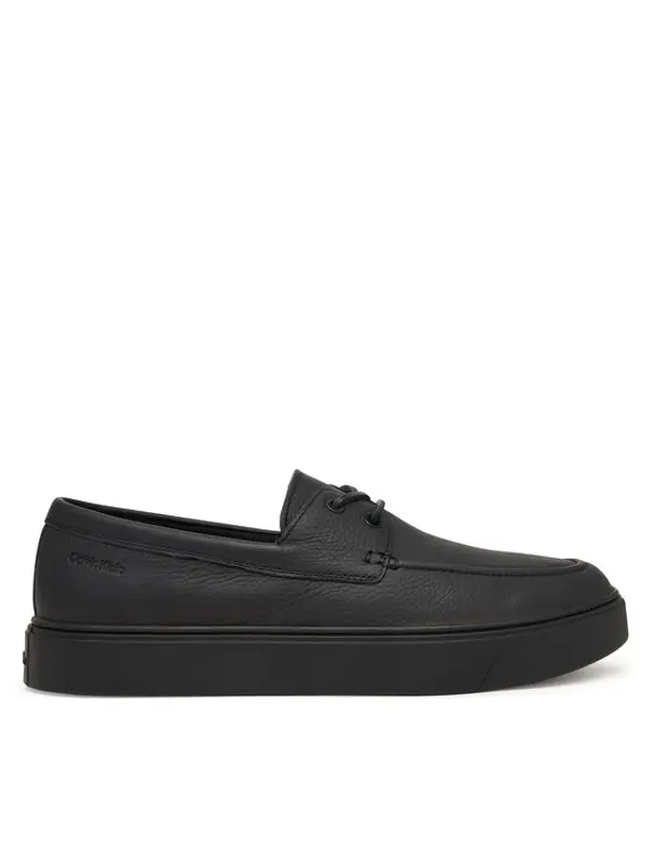 Calvin Klein Calvin Klein Cipele Hybrid Clean Boat Shoe Lth HM0HM02233 Crna