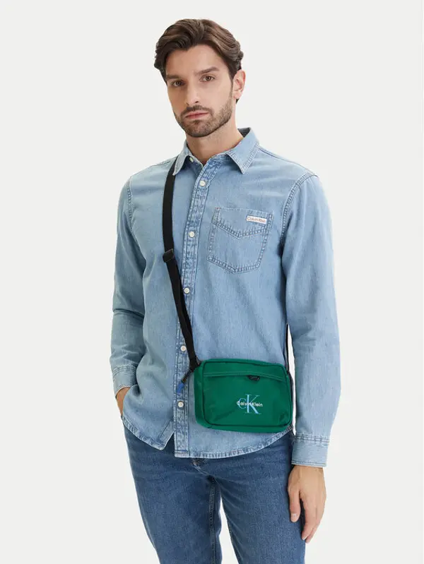 Calvin Klein Calvin Klein Crossover torbica Bold Camera Bag LV04D3117G Zelena