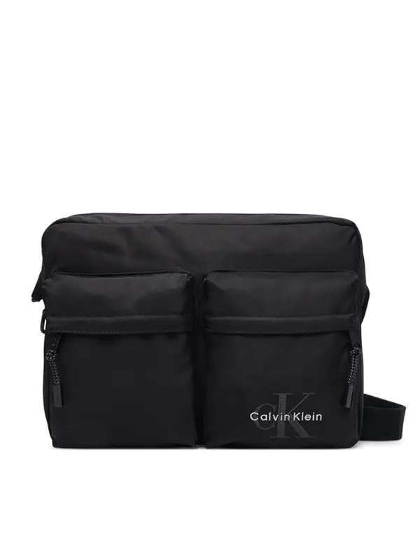 Calvin Klein Calvin Klein Crossover torbica Bolt Laptop Flight Bag LV04D3459G Crna