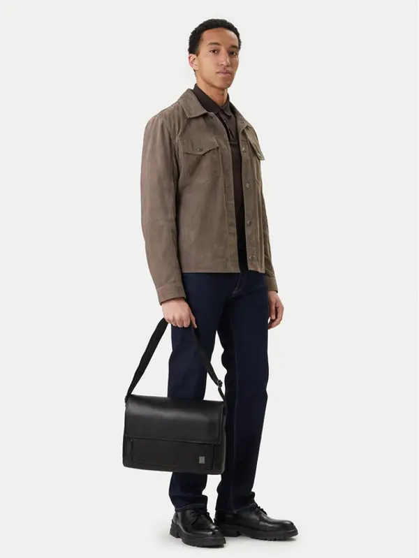Calvin Klein Calvin Klein Crossover torbica Emblem Hw Flap Messenger LV04D3299G Crna