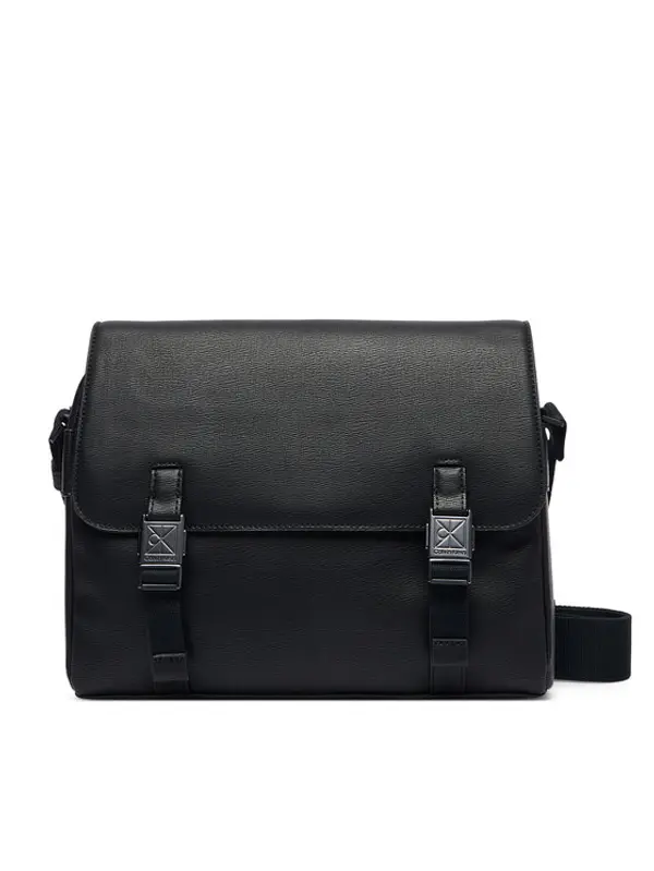 Calvin Klein Calvin Klein Crossover torbica Emblem Hw Flap Messenger LV04D3508G Crna