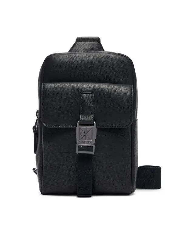 Calvin Klein Calvin Klein Crossover torbica Emblem Hw Sling LV04D3507G Crna