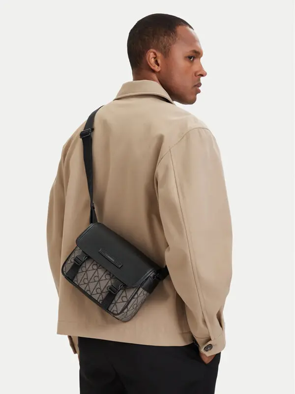 Calvin Klein Calvin Klein Crossover torbica Mixed Emblem Aop LV04D3451G Bež
