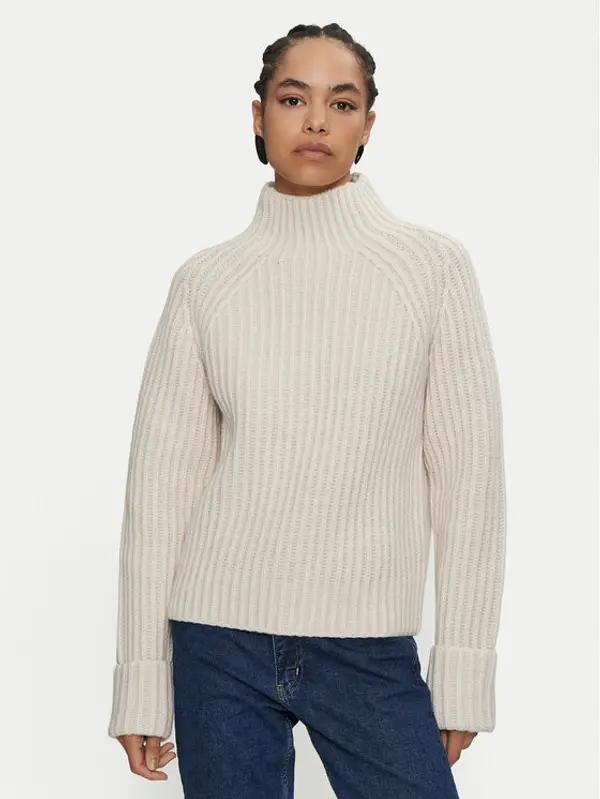 Calvin Klein Calvin Klein Dolčevita K20K207439 Écru Regular Fit