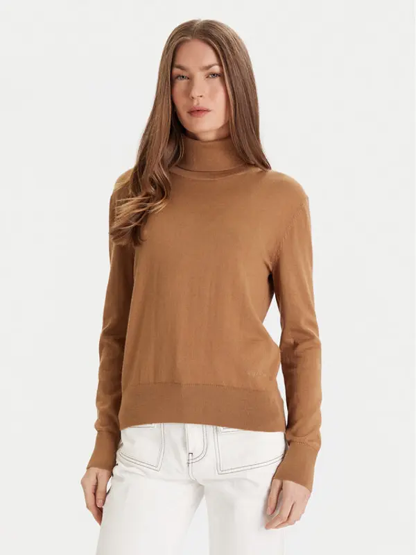 Calvin Klein Calvin Klein Dolčevita LV044D371G Smeđa Regular Fit