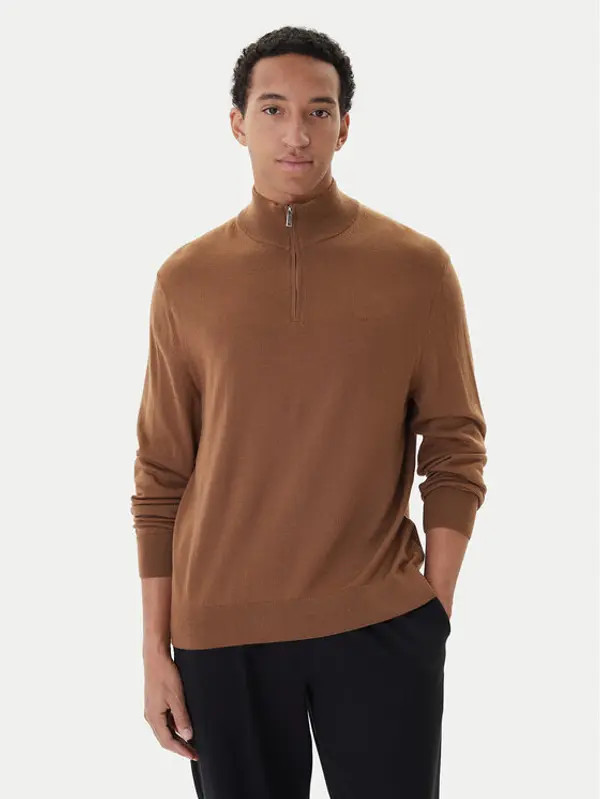 Calvin Klein Calvin Klein Dolčevita LV04LD318G Smeđa Regular Fit