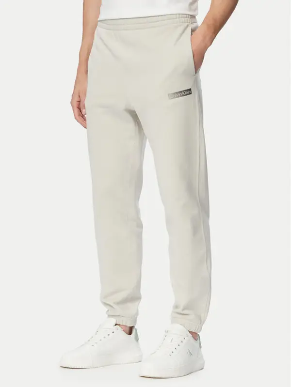 Calvin Klein Calvin Klein Donji dio trenerke LV04LG212G Bež Regular Fit