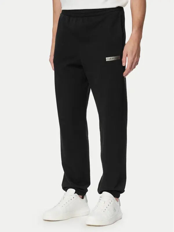 Calvin Klein Calvin Klein Donji dio trenerke LV04LG212G Crna Regular Fit
