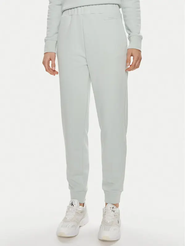 Calvin Klein Calvin Klein Donji dio trenerke Micro Logo K20K206632 Zelena Regular Fit