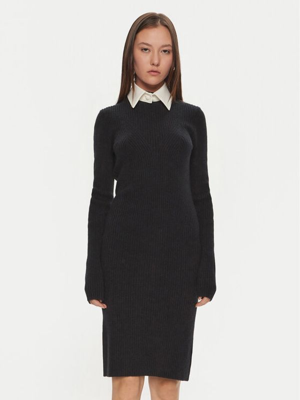 Calvin Klein Calvin Klein Džemper haljina K20K207499 Crna Slim Fit