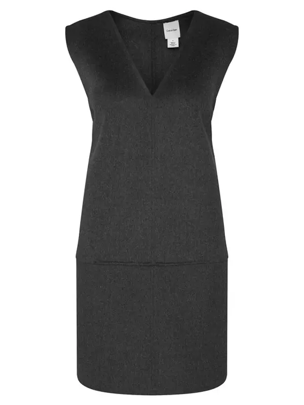 Calvin Klein Calvin Klein Džemper haljina LV044D017G Siva Relaxed Fit