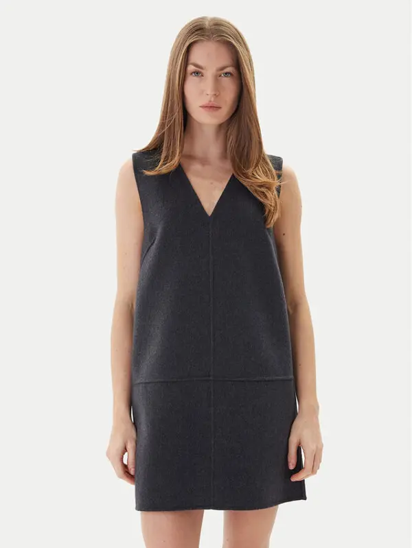 Calvin Klein Calvin Klein Džemper haljina LV044D017G Siva Relaxed Fit