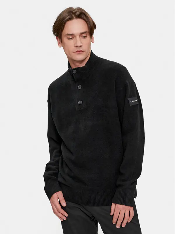 Calvin Klein Calvin Klein Džemper K10K111960 Crna Regular Fit