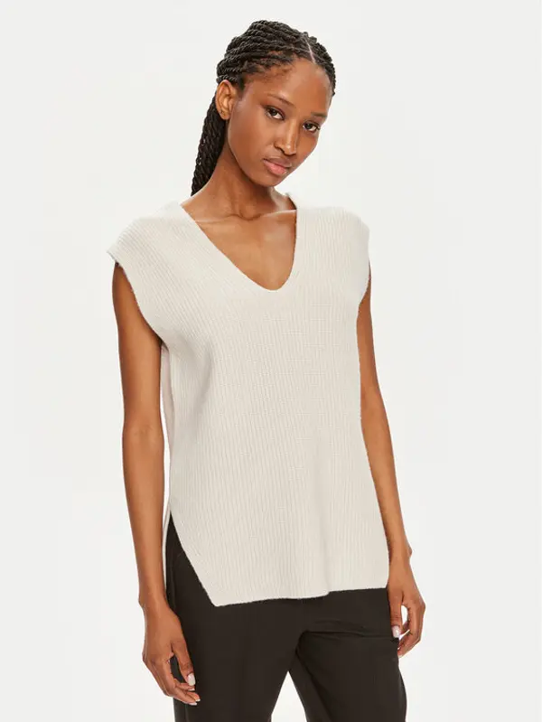 Calvin Klein Calvin Klein Džemper K20K207249 Écru Regular Fit
