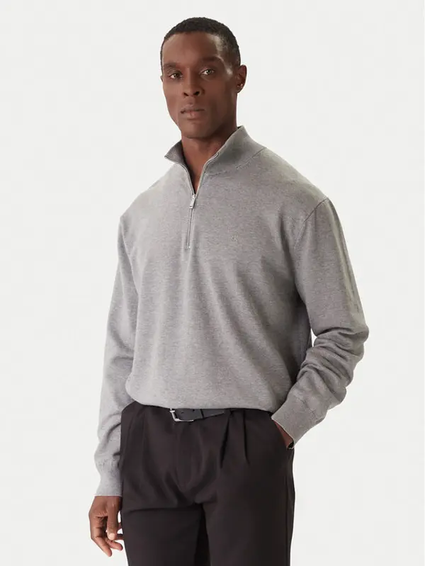 Calvin Klein Calvin Klein Džemper LV040BM356 Siva Regular Fit