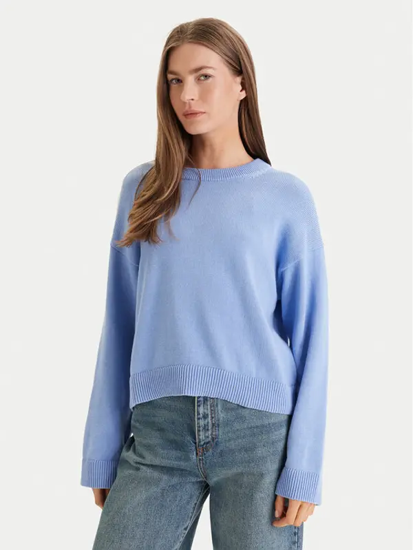 Calvin Klein Calvin Klein Džemper LV047D305G Plava Relaxed Fit