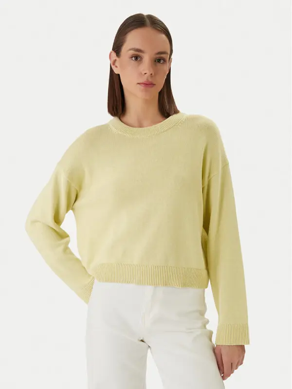 Calvin Klein Calvin Klein Džemper LV047D305G Žuta Relaxed Fit