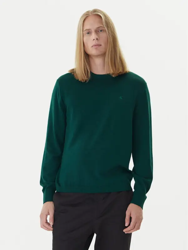 Calvin Klein Calvin Klein Džemper LV04LB305G Zelena Regular Fit