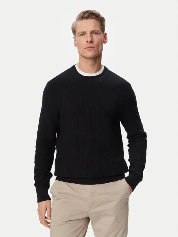 Calvin Klein Calvin Klein Džemper LV04LF304G Crna Regular Fit