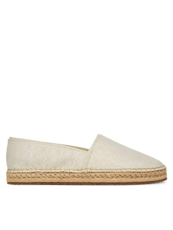 Calvin Klein Calvin Klein Espadrile Flat Espadrille - Jacq HW0HW02467 Écru