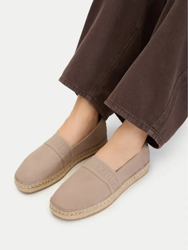 Calvin Klein Calvin Klein Espadrile Logo Webbing HW0HW02934 Bež