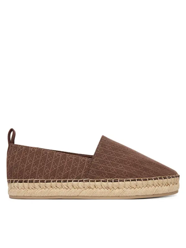 Calvin Klein Calvin Klein Espadrile Oblique Espadrille Aop HW0HW02933 Smeđa