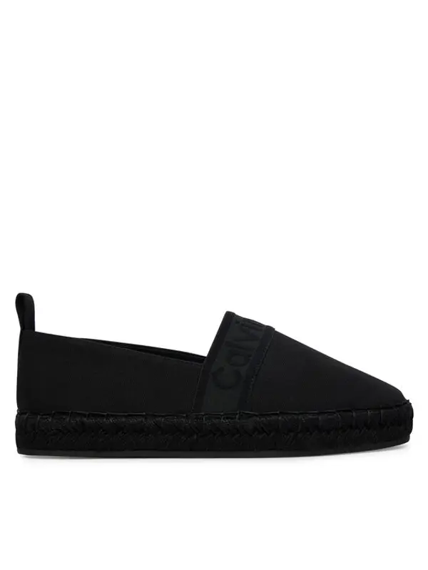 Calvin Klein Calvin Klein Espadrile Oblique Espadrille Webbing HW0HW02934 Crna
