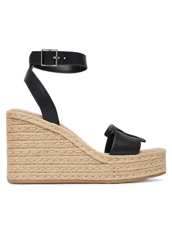 Calvin Klein Calvin Klein Espadrile Wedge Espad 70 Embl Lth HW0HW02897 Crna