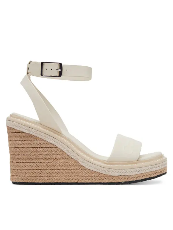 Calvin Klein Calvin Klein Espadrile Wedge Sandal 70 - He HW0HW02376 Bijela