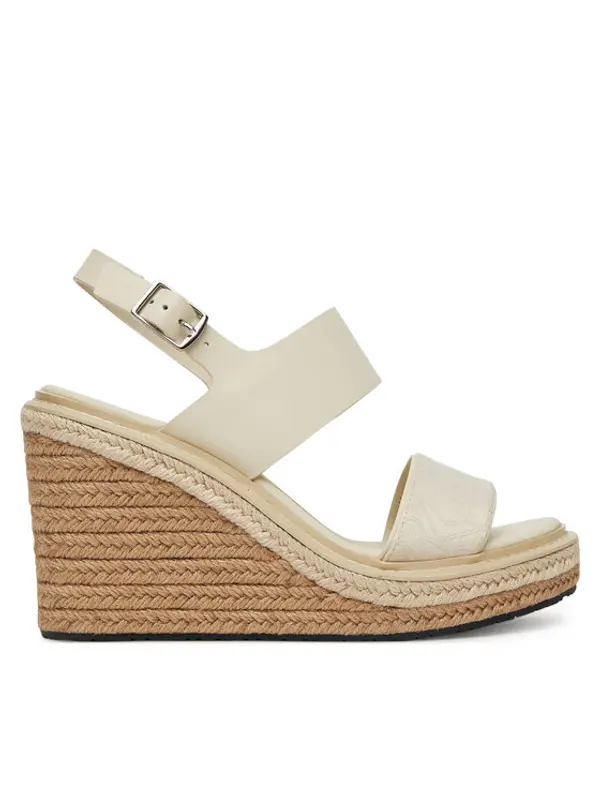 Calvin Klein Calvin Klein Espadrile Wedge Sandal 70 - Jacq HW0HW02386 Bijela