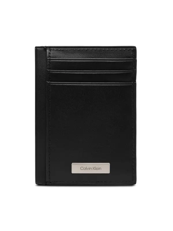 Calvin Klein Calvin Klein Etui za kreditne kartice Plaque Ns Card Case LV04D1065G Crna