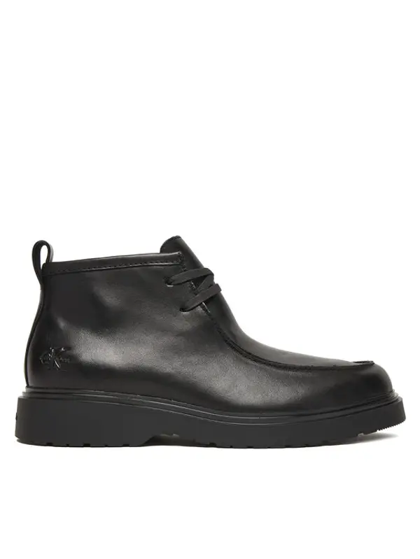 Calvin Klein Calvin Klein Gležnjače Combat Apron Mid Boot Lth YM0YM01445 Crna