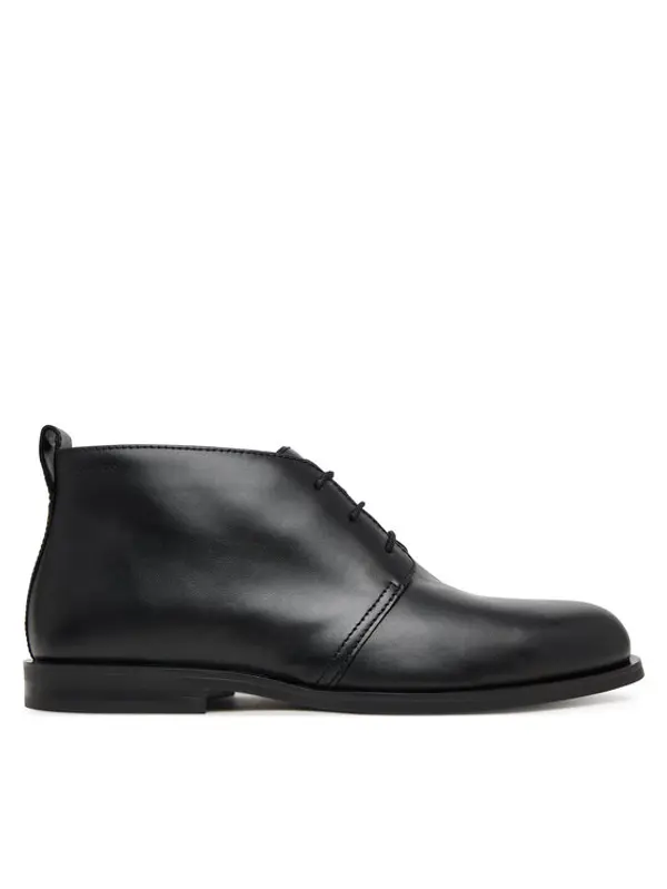Calvin Klein Calvin Klein Gležnjače Ess Rubber Desert Boot Lth HM0HM01979 Crna