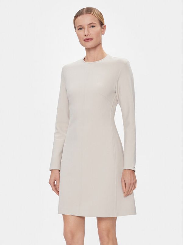 Calvin Klein Calvin Klein Haljina za svaki dan Hw Viscose Fit & Flare Dress K20K206336 Bež Regular Fit