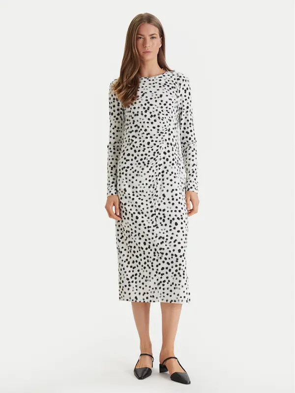 Calvin Klein Calvin Klein Haljina za svaki dan LV044E212G Écru Slim Fit